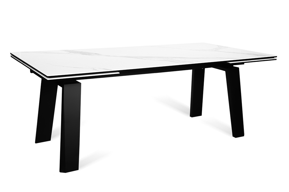 Стол обеденный раздвижной PANAMA – Прямоугольный AERO, цвет белый оникс, размер 200 (+50) (+50)