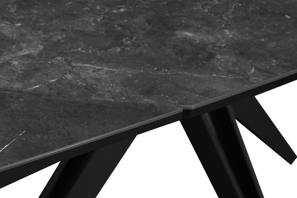 Стол обеденный раскладной BRUGGE – Круглый AERO, цвет темно-серый, размер 130 (+30) (+30) 100222 - фото 9