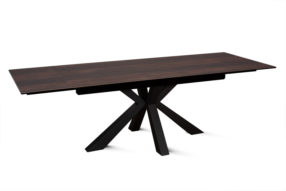Стол обеденный раздвижной SPARTA – Прямоугольный AERO, цвет керамическая столешница - цвет темный дуб, размер 160 (+40) (+40) 54037 - фото 4
