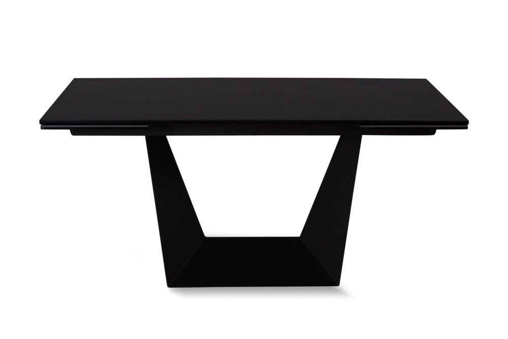 Стол обеденный раздвижной MADISON – Прямоугольный AERO, цвет керамическая столешница - цвет черный мрамор, размер 160 (+40) (+40) 62226 - фото 2