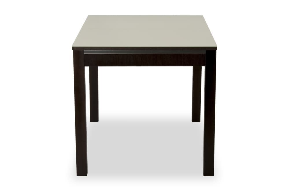 Стол кухонный раскладной BARTEN – Прямоугольный AERO, цвет венге - стекло капучино, размер 120 (+48,5) 19843 - фото 5