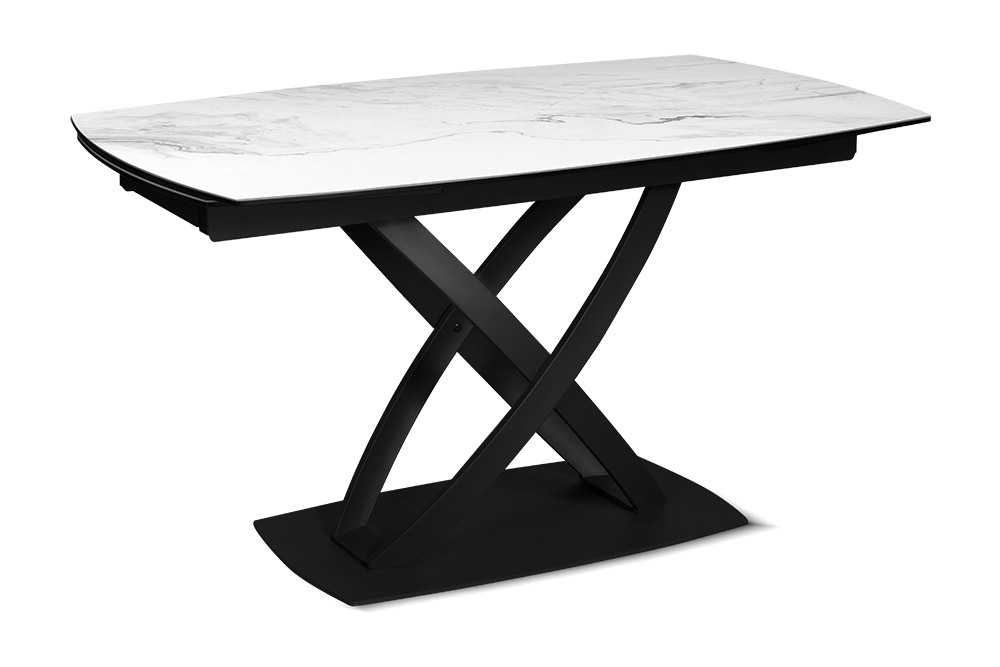 Стол обеденный раздвижной TULUM– Прямоугольный AERO, цвет молочный, размер 140 (+35)(+35)