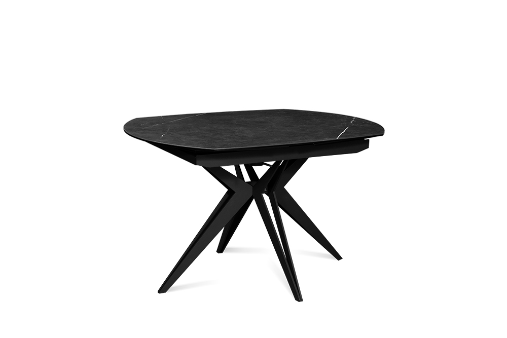 Стол обеденный раскладной BRUGGE – Круглый AERO, цвет темно-серый, размер 130 (+30) (+30) 100222 - фото 2