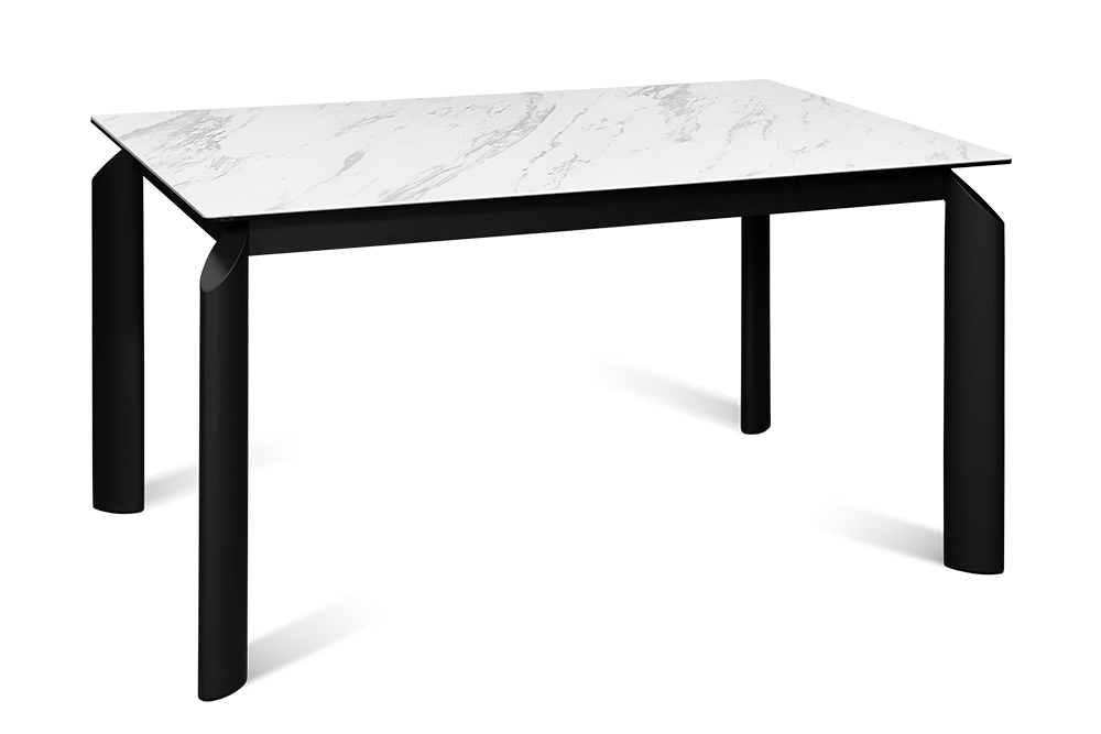 Стол обеденный раздвижной TOSCANA – Прямоугольный AERO, цвет белый мрамор, размер 140 (+50)