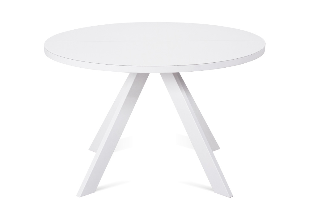 Стол раскладной FARGO 120 WHITE GLASS W - круглый AERO, цвет белый, размер 120 (+40) 78168 - фото 2