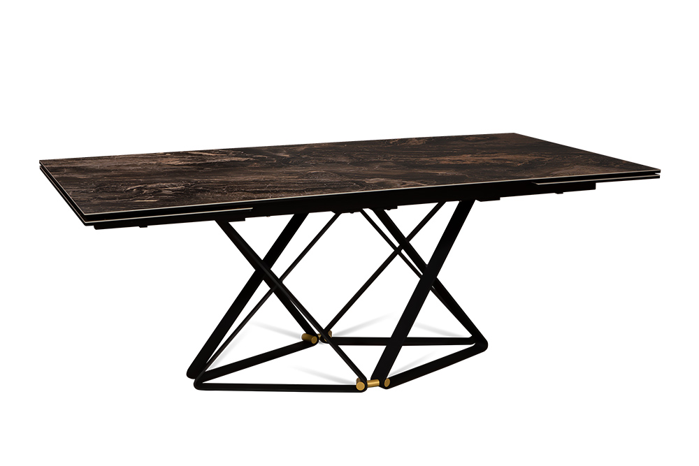 Стол обеденный раздвижной CANADA – Прямоугольный AERO, цвет темно-коричневый доломит, размер 200 (+50) (+50)