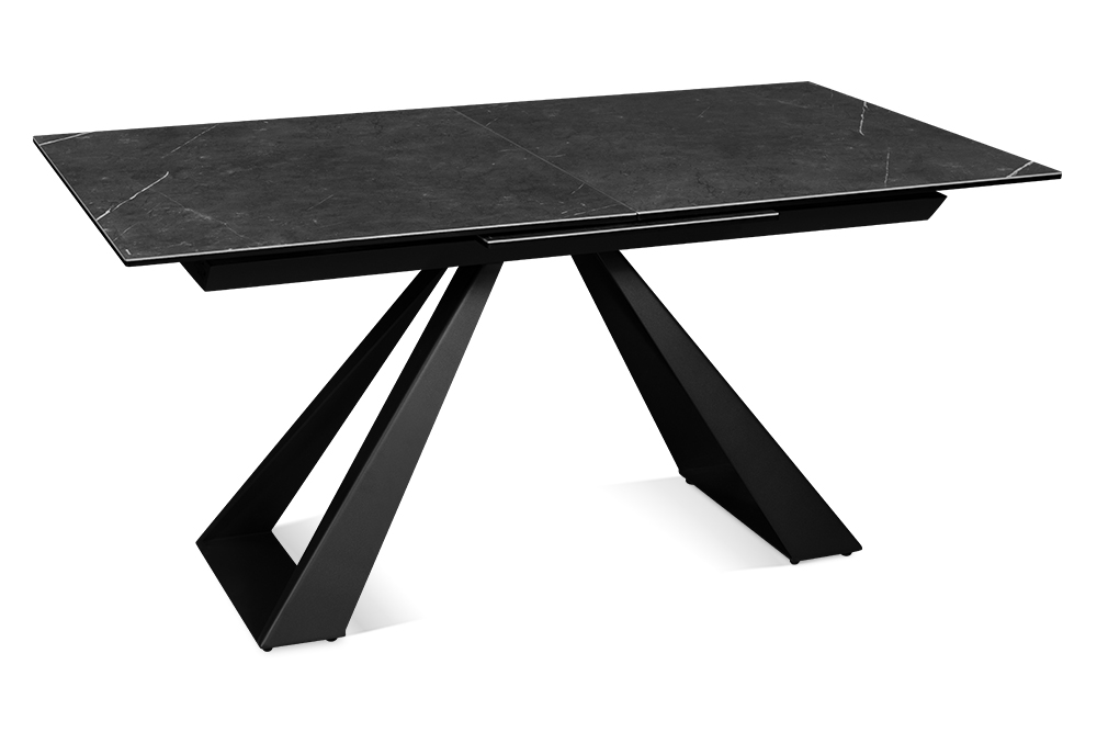 Стол обеденный раздвижной URFIN - Прямоугольный AERO, цвет темно-серый, размер 160 (+50) 85371 - фото 1