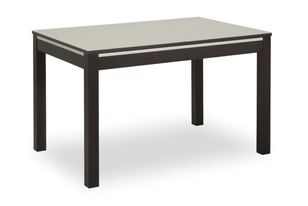 Стол кухонный раскладной BARTEN – Прямоугольный AERO, цвет венге - стекло капучино, размер 120 (+48,5) 19843 - фото 1