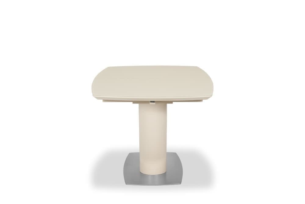 Стол лакированный обеденный раскладной MIAMI – Прямоугольный AERO, цвет лак - цвет крем, стекло крем шелк, размер 140 (+45) 21499 - фото 6
