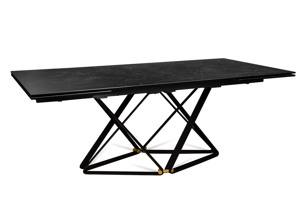 Стол обеденный раздвижной CANADA – Прямоугольный AERO, цвет темно-серый палладий, размер 200 (+50) (+50)