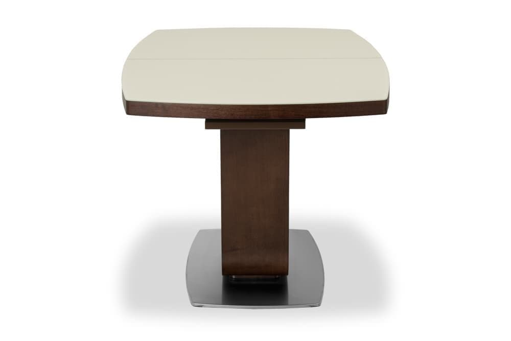 Стол деревянный обеденный раздвижной ALABAMA – Прямоугольный AERO, цвет венге, стекло крем шелк, размер 140 (+50) 39064 - фото 5