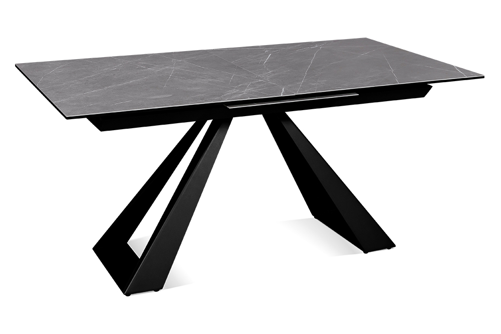 Стол обеденный раздвижной URFIN - Прямоугольный AERO, цвет серый мрамор, размер 160 (+50)