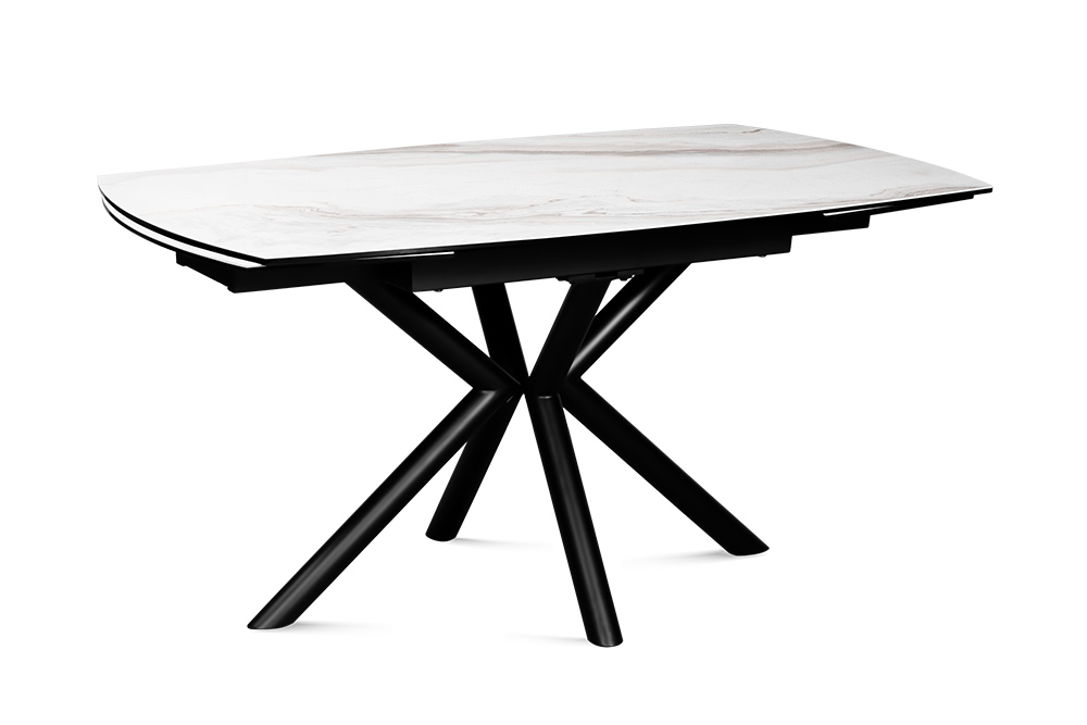 Стол обеденный раздвижной CARMEN – Прямоугольный AERO, цвет молочный, размер 140 (+30) (+30)