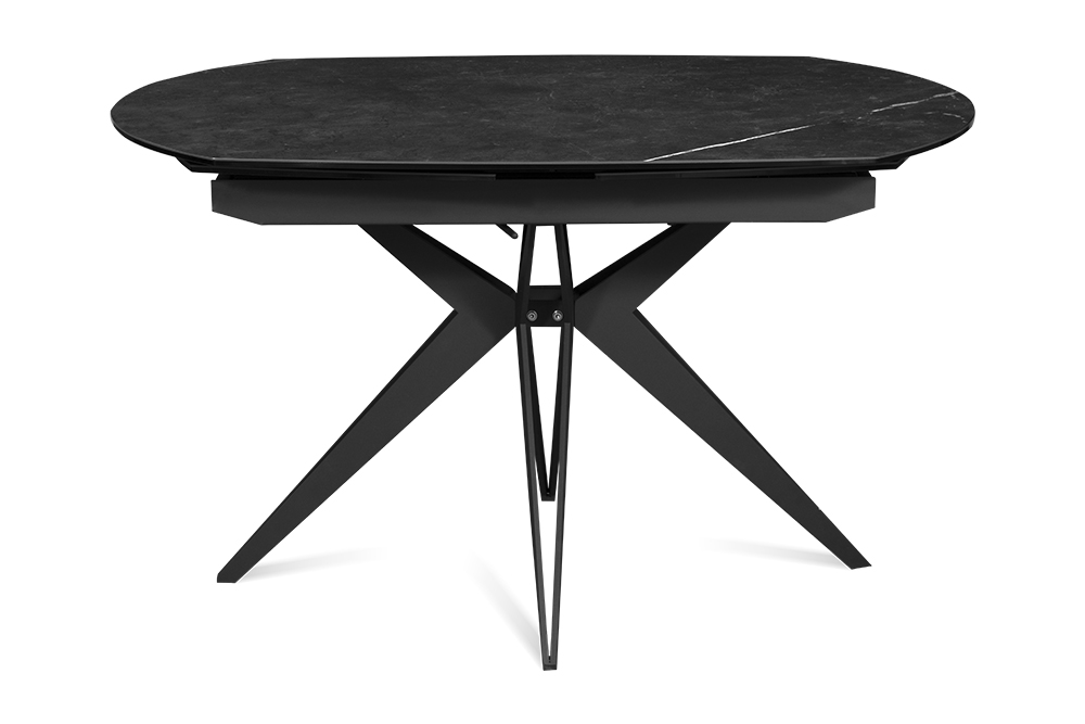 Стол обеденный раскладной BRUGGE – Круглый AERO, цвет темно-серый, размер 130 (+30) (+30) 100222 - фото 4