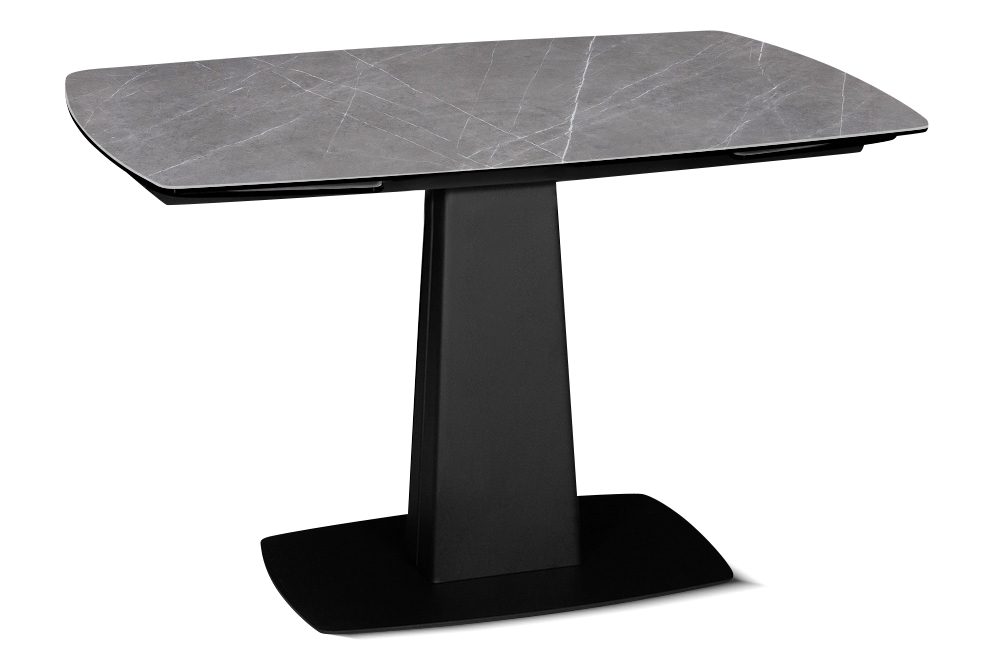 Стол обеденный раскладной MONT - Прямоугольный AERO, цвет серый мрамор, размер 120 (+29,5) (+29,5)