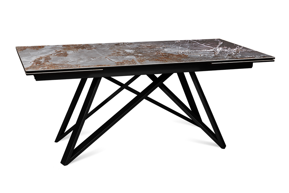 Стол обеденный раздвижной BALTIMORE – Прямоугольный AERO, цвет серый камень, размер 180 (+50) (+50)
