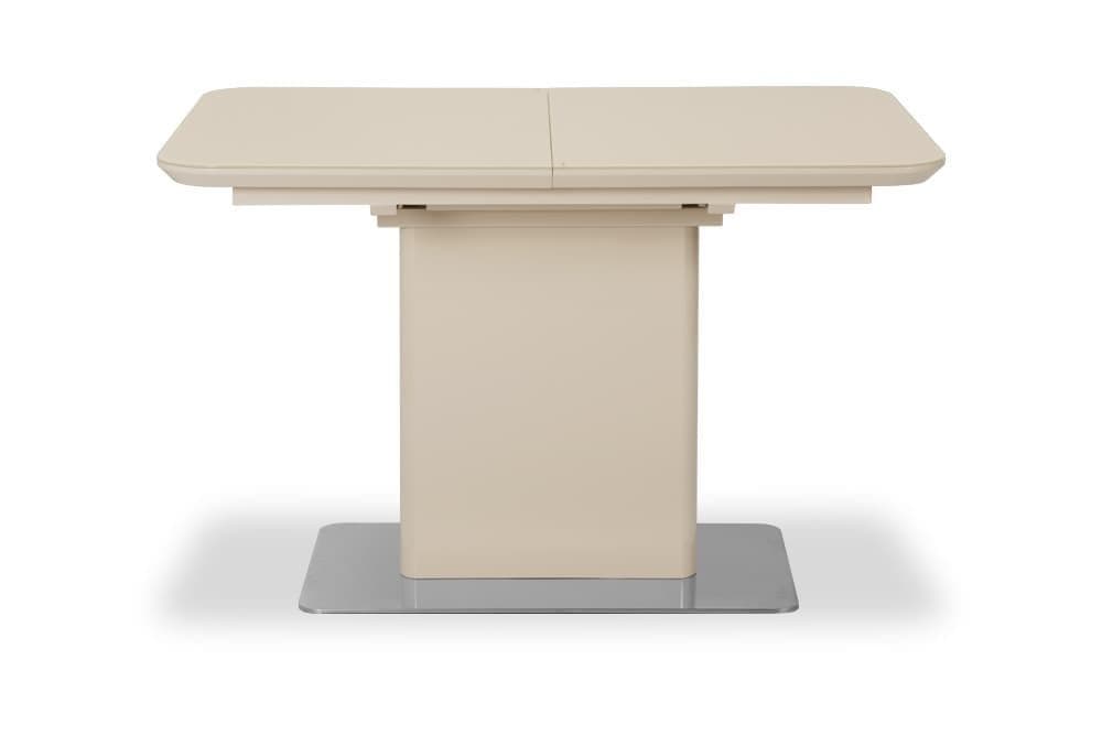 Стол лакированный обеденный раскладной BARBARA – Прямоугольный AERO, цвет капучино лак, стекло капучино, размер 120 (+40) 21753 - фото 4