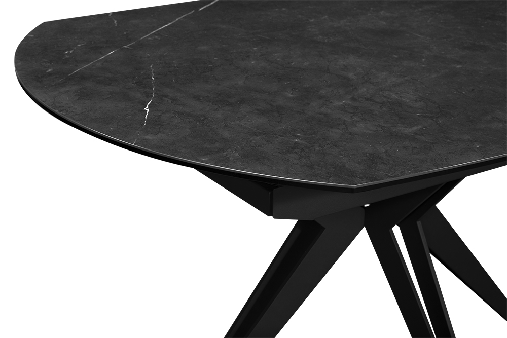 Стол обеденный раскладной BRUGGE – Круглый AERO, цвет темно-серый, размер 130 (+30) (+30) 100222 - фото 7