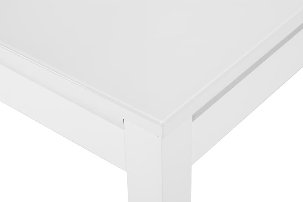 Стол обеденный раскладной BARTEN – Прямоугольный AERO, цвет белый, белое стекло, размер 160 (+64) 21758 - фото 6