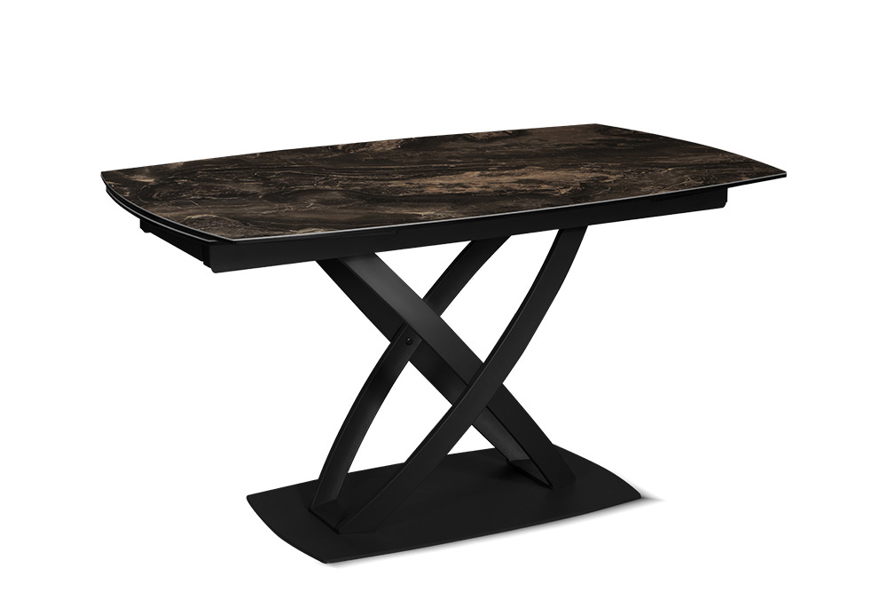 Стол обеденный раздвижной TULUM– Прямоугольный AERO, цвет темно-коричневый, размер 140 (+35)(+35)