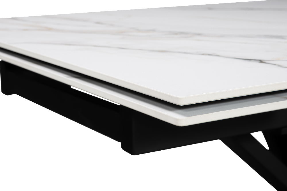 Стол обеденный раздвижной BONGO – Прямоугольный AERO, цвет позолоченный белый, размер 120 (+30) (+30) 113980 - фото 7
