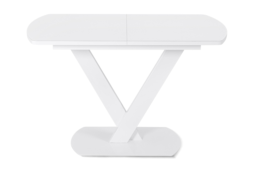 Стол раскладной BRUNO 120 WHITE SILK W AERO, цвет белый шелк, размер 120 (+40) 98590 - фото 4