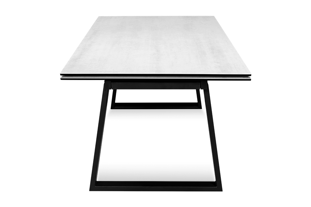 Стол обеденный раздвижной ROVENA WHITE PEARL CER – Прямоугольный AERO, цвет керамическая столешница - цвет жемчужно-белый, размер 200 (+50) (+50) 78338 - фото 2