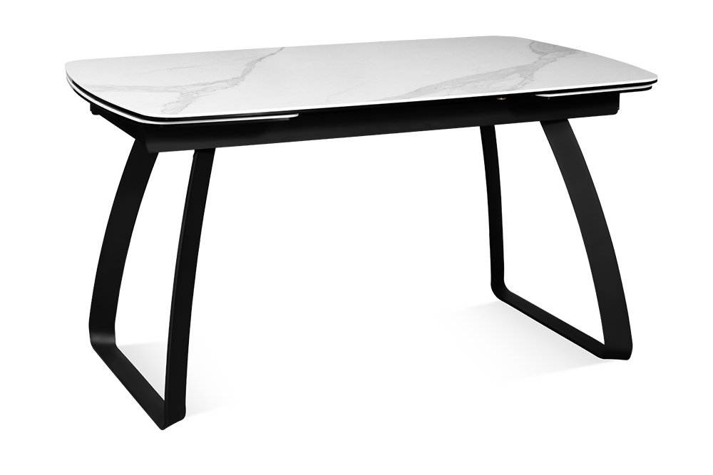 Стол обеденный раздвижной SUOMI – Прямоугольный AERO, цвет белый оникс, размер 140 (+35) (+35)