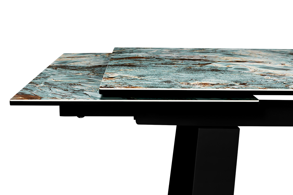 Стол обеденный раздвижной ROVENA MALAHIT CER – Прямоугольный AERO, цвет керамическая столешница - цвет малахит, размер 200 (+50) (+50) 78335 - фото 6