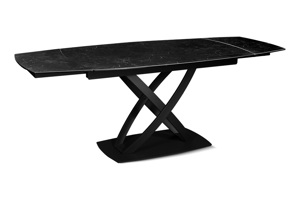 Стол обеденный раздвижной TULUM– Прямоугольный AERO, цвет темно-серый палладий, размер 140 (+35)(+35) 95268 - фото 5