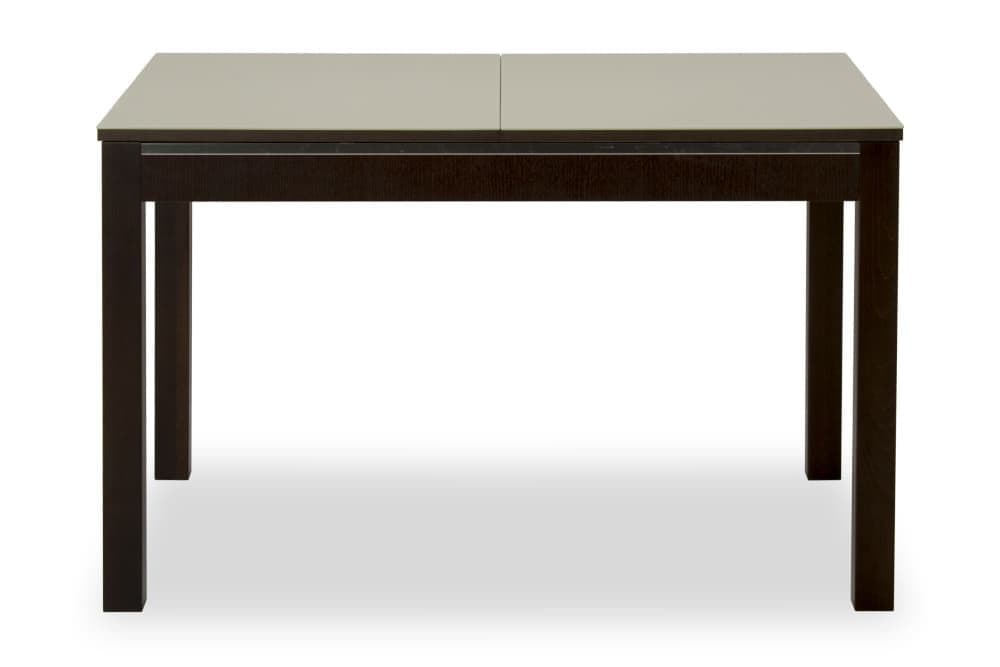 Стол кухонный раскладной BARTEN – Прямоугольный AERO, цвет венге - стекло капучино, размер 120 (+48,5) 19843 - фото 4