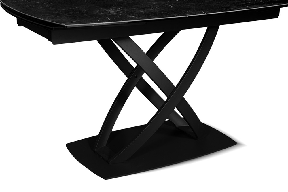 Стол обеденный раздвижной TULUM– Прямоугольный AERO, цвет темно-серый палладий, размер 140 (+35)(+35) 95268 - фото 9