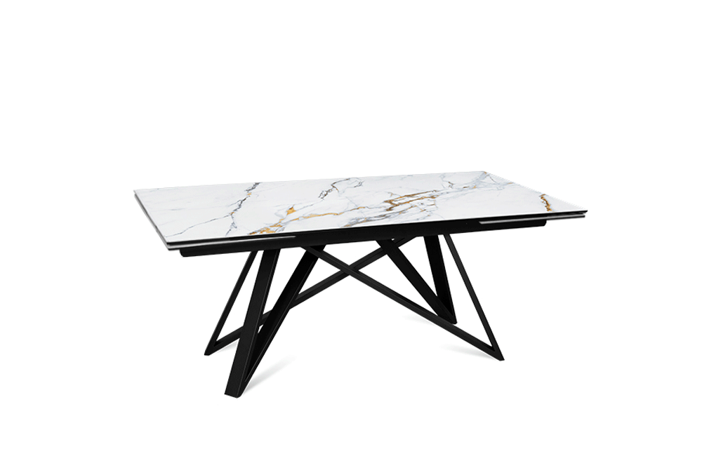 Стол обеденный раздвижной BALTIMORE – Прямоугольный AERO, цвет золотой мрамор, размер 180 (+50) (+50) 96322 - фото 2