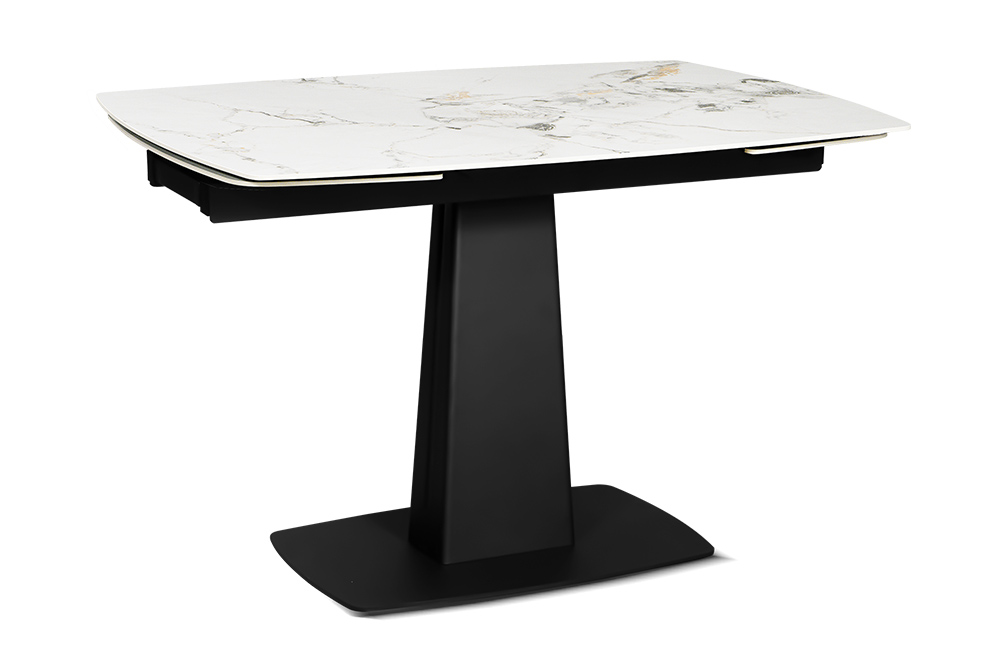 Стол обеденный раскладной MONT - Прямоугольный AERO, цвет белый нефрит, размер 120 (+29,5) (+29,5)