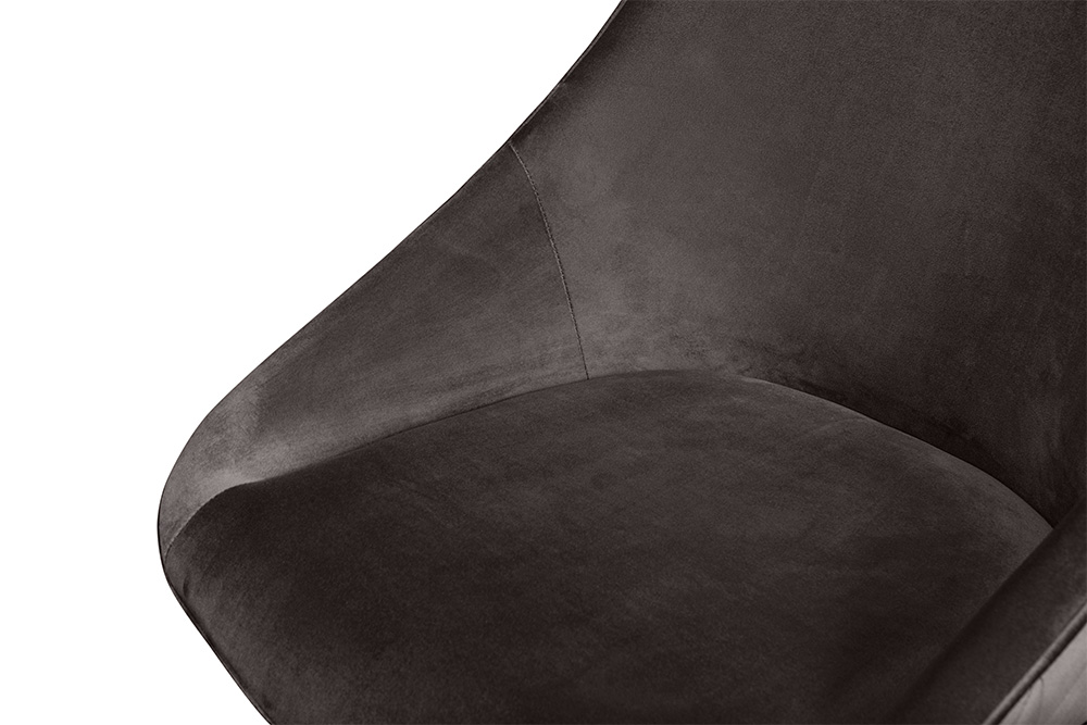 Стул обеденный металлический B213 - серо-коричневый AERO, цвет черный, размер 53 93496 B213, B213-m - фото 7