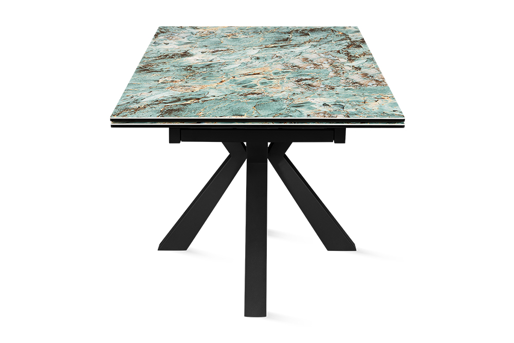 Стол обеденный раздвижной SPARTA – Прямоугольный AERO, цвет керамическая столешница - цвет малахит, размер 160 (+40) (+40) 77739 - фото 3