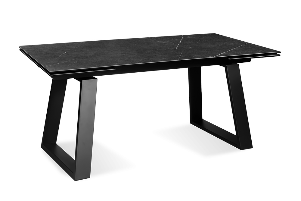 Стол обеденный раздвижной ROVENA – Прямоугольный AERO, цвет темно-серый, размер 160 (+40) (+40)