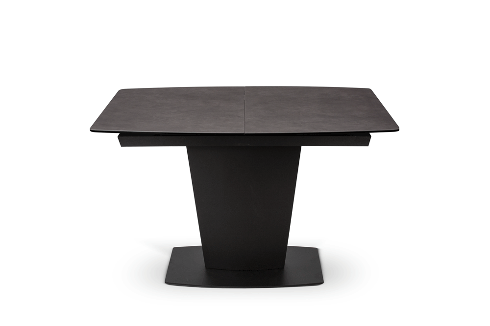 Стол обеденный раскладной PARIS – Прямоугольный AERO, цвет керамическая столешница - цвет базальт, черный лак, размер 120 (+40) 50786 - фото 2