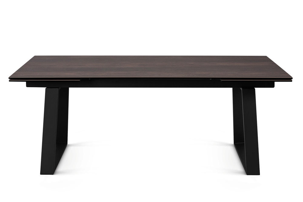 Стол обеденный раздвижной ROVENA – Прямоугольный AERO, цвет керамическая столешница - цвет темный дуб, размер 200 (+50) (+50) 56127 - фото 3
